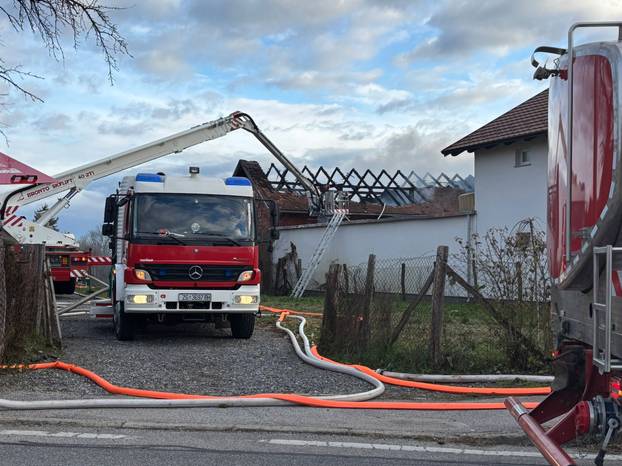 FOTO Strašne scene iz Sesveta: Požar u hali, diže se gusti dim