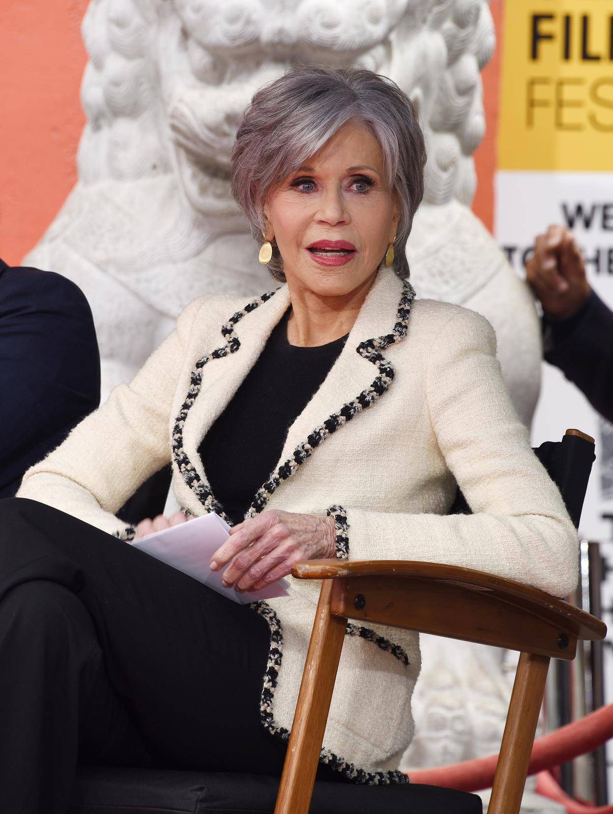 Lily Tomlin Hand and Footprint ceremony