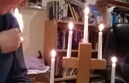 Vjernici u nevjerici: Svećenik se zapalio u online propovijedi!