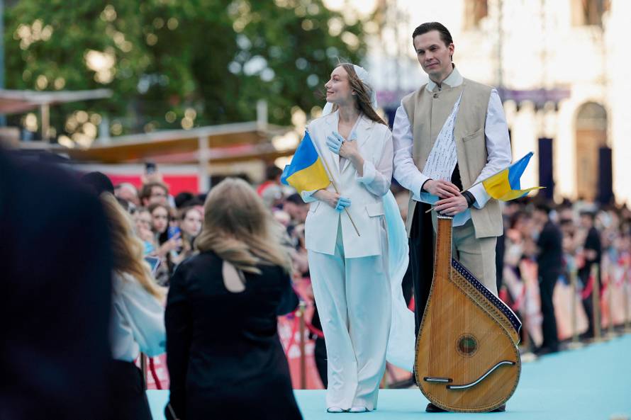 Eurovision Song Contest's 'Turquoise Carpet' event in Vienna