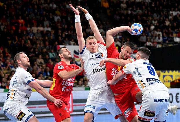 EHF 2024 Men's European Handball Championship - Preliminary Round - Group C - Montenegro v Iceland