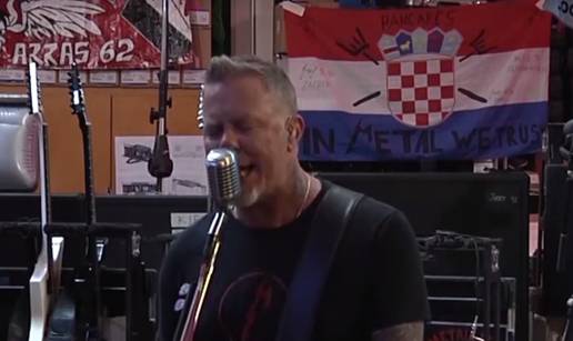 Metallica novu pjesmu svira ispred velike hrvatske zastave