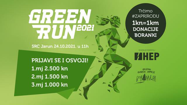 Prijavi se na Green Run utrku - trči za prirodu i osvoji vrijedne nagrade!