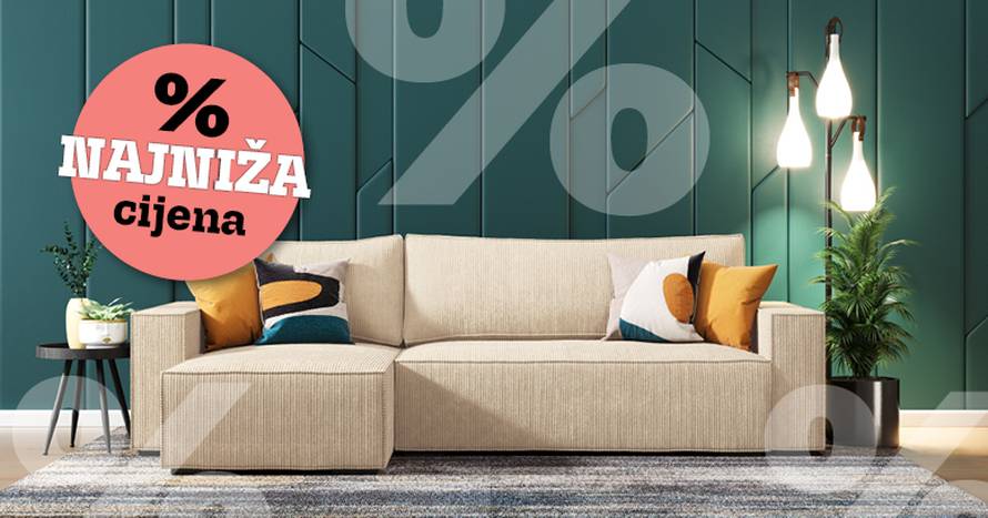 Uhvatite uštede do 70% i veliki val popusta u najvećem hrvatskom salonu namještaja