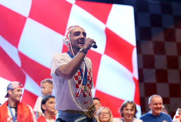 Svečani doček Vatrenih na Trgu bana Josipa Jelačića