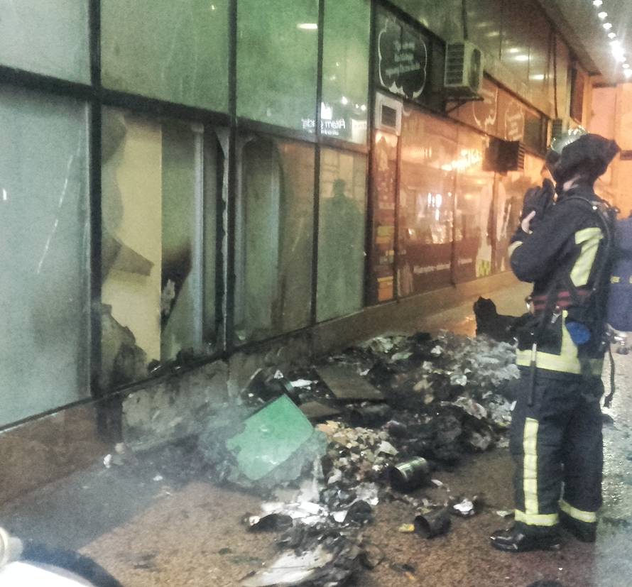 Požar na Trgu bana Jelačića: Gusti dim uznemirio građane