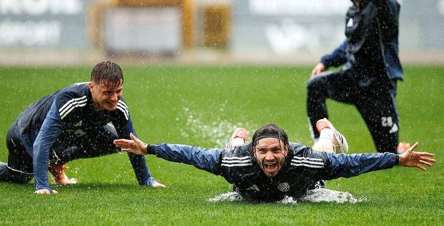Hajdukovci su počeli pripreme po potopu. Pogledajte kadrove