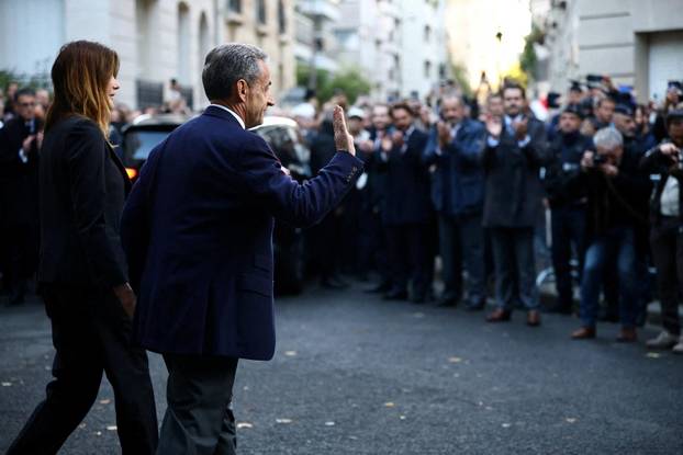 Former French President Sarkozy goes to jail to begin five-year sentence