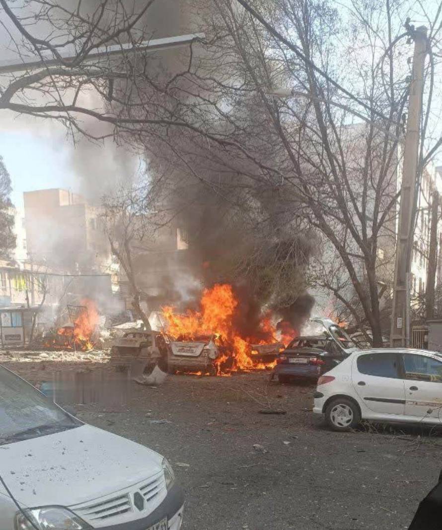 Civilians Injured and Vehicles Ablaze as US and Israel Launch Strikes on Iran - 28 Feb 2026