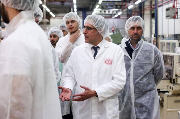 Zagreb: Dinamovci u pogonu tvornice čokolade Kraš