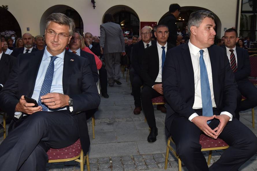 Varaždin: Milanović i Plenković na svečanoj sjednici Varaždinske županije