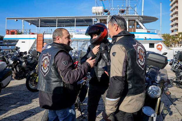 Zadar: Moto defile Zadar - Maslenički most koji je održan povodom obilježavanja 33. obljetnice VRO Maslenica