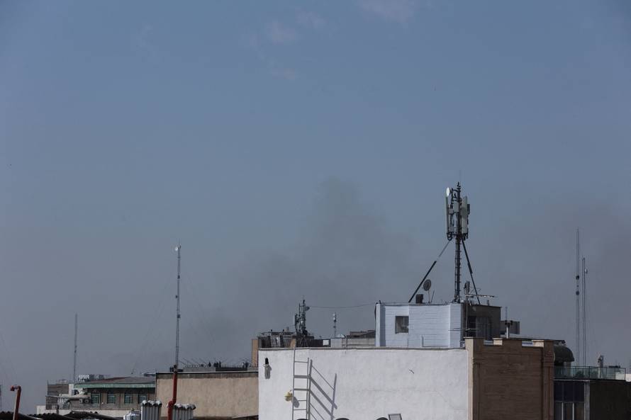 Aftermath of strike in Tehran