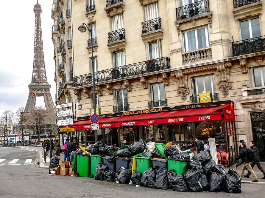 Reforme retraites, Greves, Paris, Rive droite