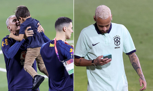 Djeca razveselila igrače Brazila na treningu prije Hrvatske,  Neymar prčkao po mobitelu