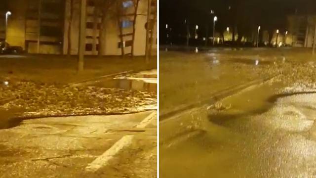 VIDEO Opet pukla vodovodna cijev u Zagrebu: 'Ekipe su na terenu, ali svi imaju vodu...'