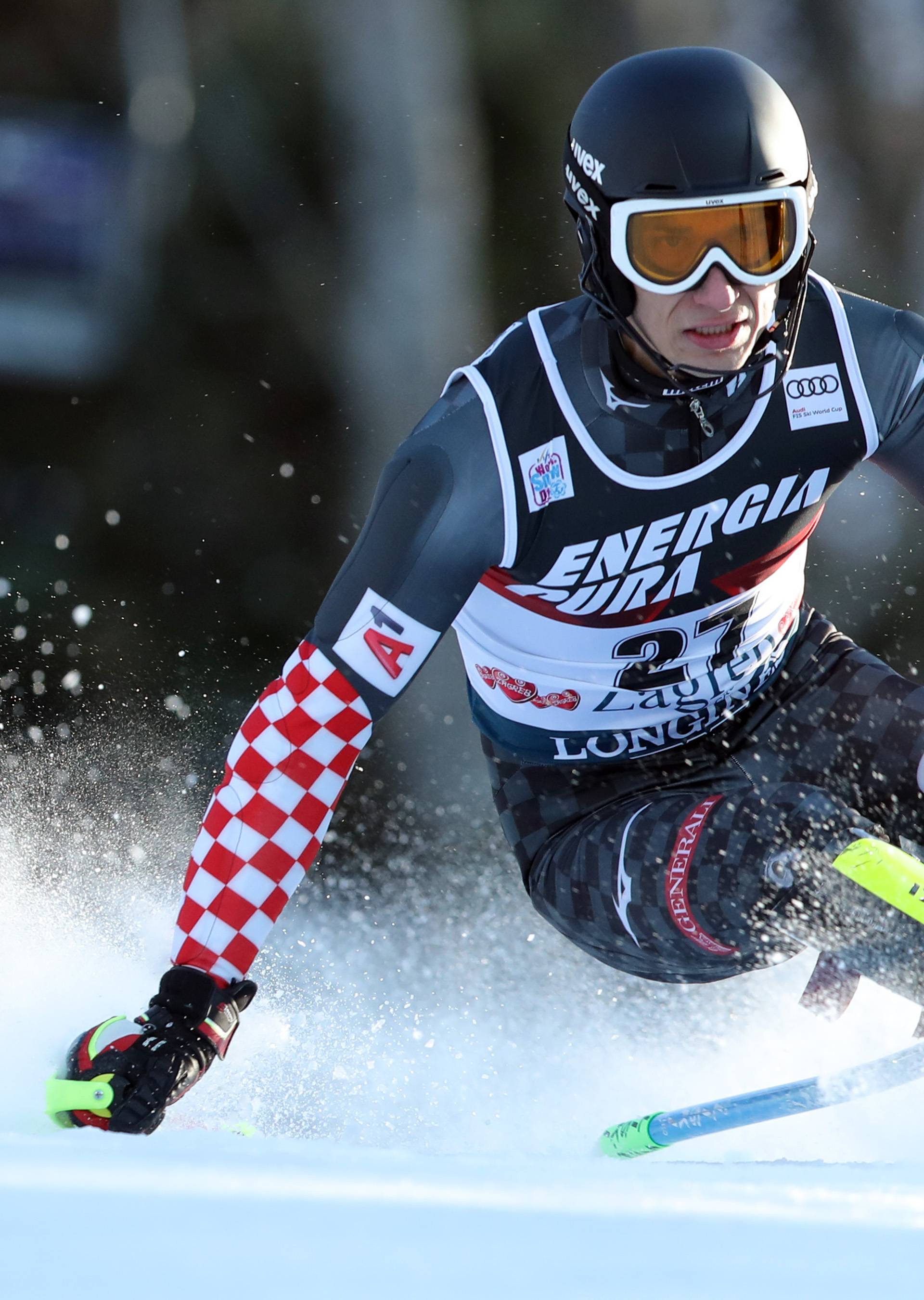 Zagreb: Prva vožnja muškog slaloma Audi FIS Svjetskog skijaškog kupa Snow Queen Trophy