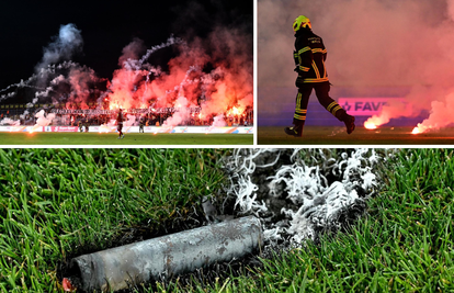 FOTO Evo kako izgleda travnjak u Kranjčevićevoj nakon nereda Torcide. Hajduk čeka kazna...