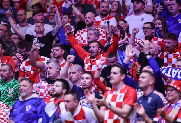 Navijači na utakmici između Islanda i Hrvatske u borbi za treće mjesto EHF Europskog prvenstva