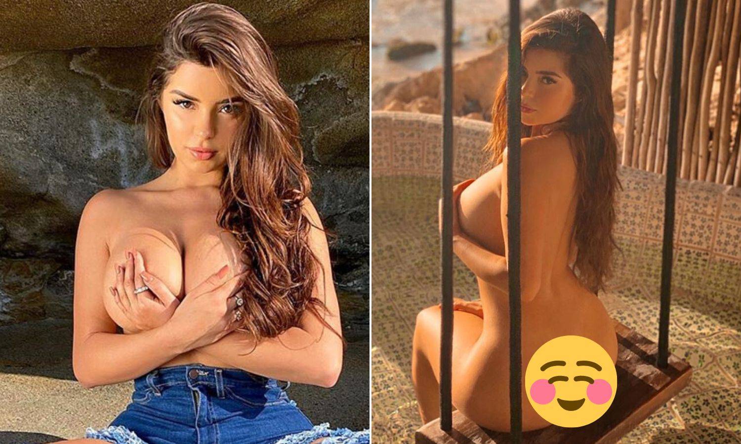 Demi Rose prekrivala je grudi na plaži: 'Daj spusti ruke dolje'