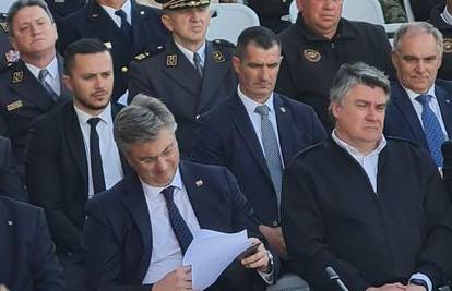 VIDEO Milanović je došao na Klis, Plenković ga nije pozdravio