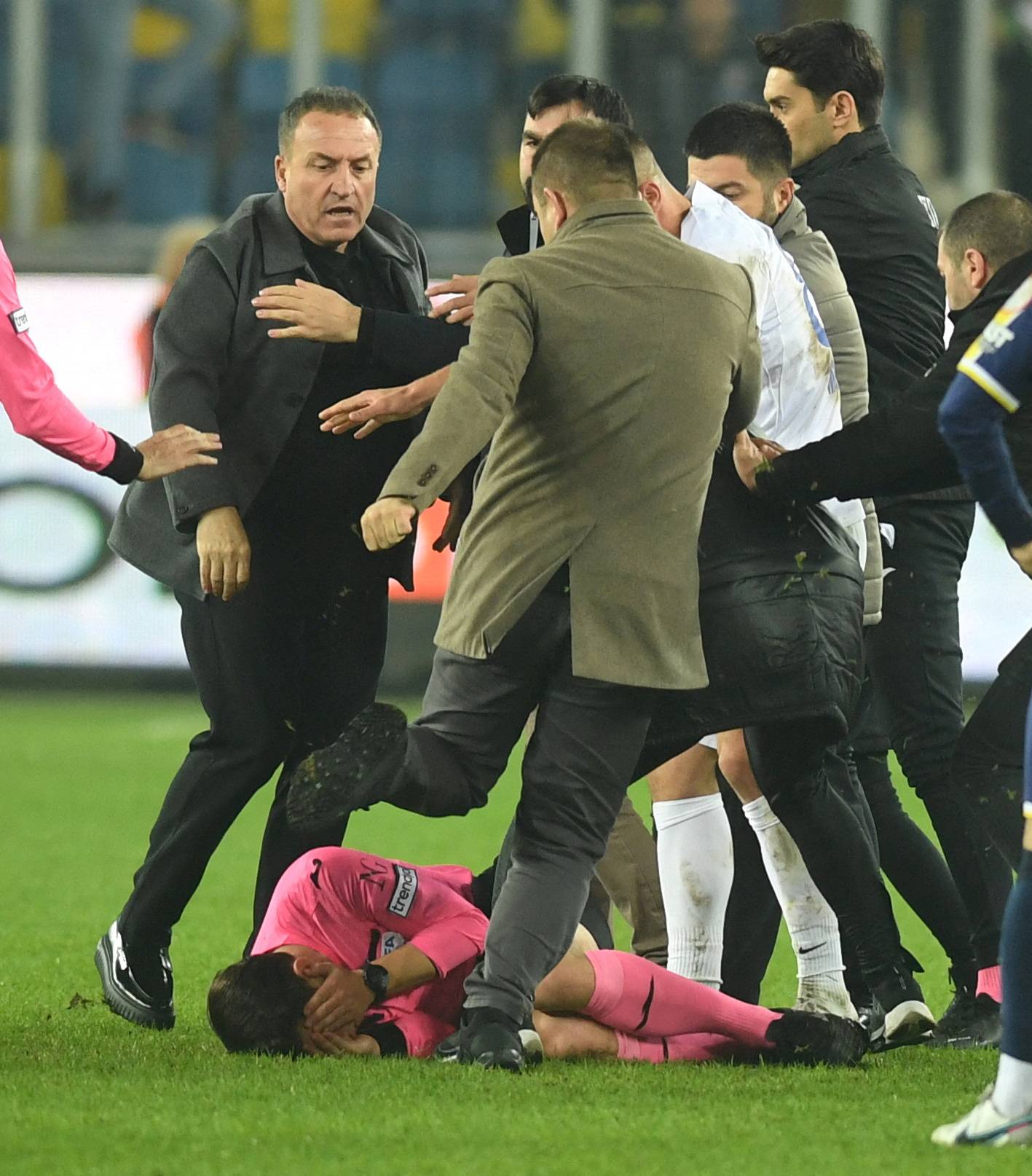 Turkish club president punches referee in the face after Super Lig game in Ankara