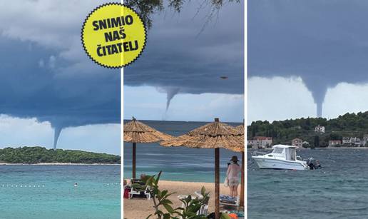 VIDEO Više pijavica formiralo se na obali: Snimili ih kod Zadra, Šibenika, Vodica, Rogoznice...