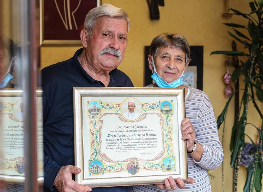 Drago i Marijana za zlatni pir dobili su blagoslov pape Franje