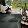 Snimili stravičan sudar busa i auta u kojem je poginuo čovjek
