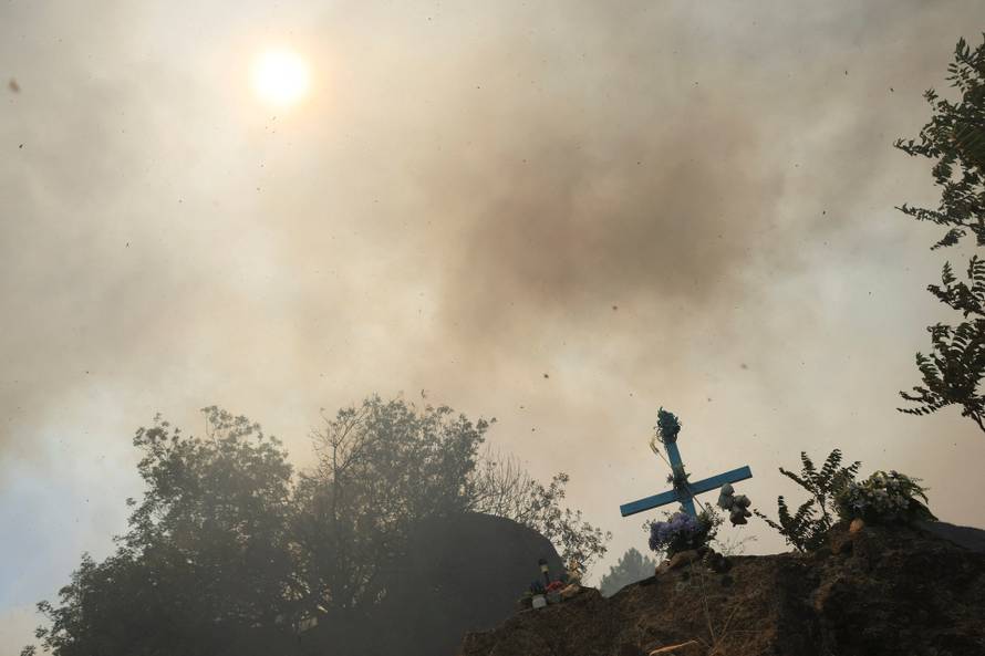Wildfire in El Tiemblo, Spain