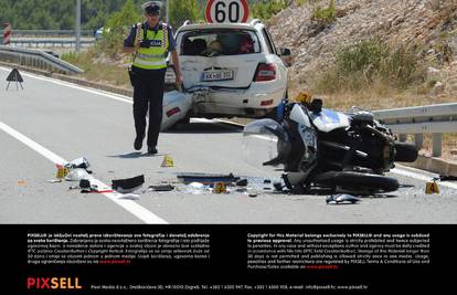 Nesreća kod Šibenika: Teško ozlijeđen policajac motorist