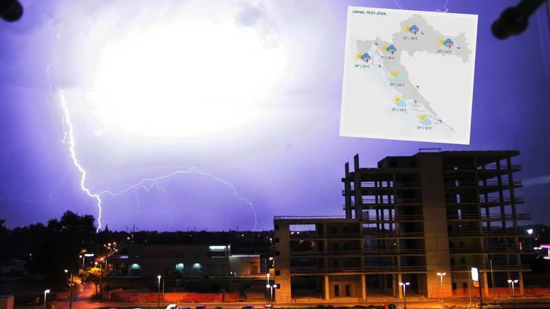 PODIGLI RAZINU UPOZORENJA Zagreb na udaru nevremena, navečer moguća tuča i poplave