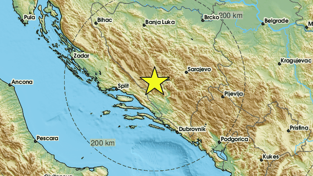 Dva potresa pogodila su BiH, a osjetili se i u Hrvatskoj: 'Dosta jako', Zaljuljalo me u krevetu!'