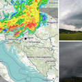 Olujno grmljavinsko nevrijeme i tuča pogodilo Sloveniju, u Italiji pijavice. Stiglo je i do Hrvatske