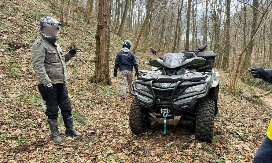 Na Bilogori naletio na žicu: ’Da je vozio malo brže, bio bi mrtav’