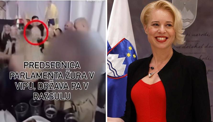 VIDEO Predsjednica slovenskog parlamenta razuzdala se uz hit Severine: 'A država u kaosu...'