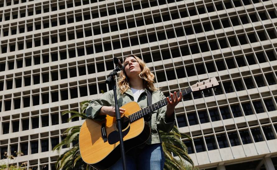 U.S. Sen. Sanders and U.S. Rep. Ocasio-Cortez hold a rally in Los Angeles