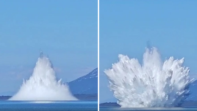 VIDEO Detalji detonacije mine kod Malog Lošinja: Imala je 690 kilograma eksploziva na sebi