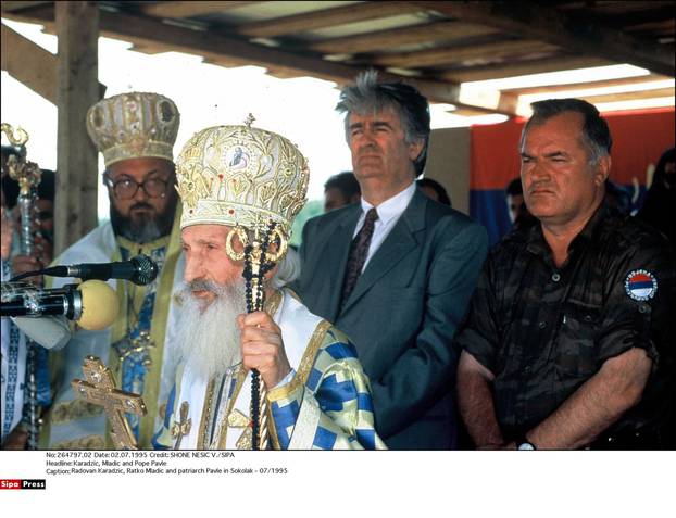 Karadzic, Mladic and Pope Pavle