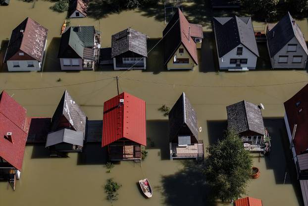 Flooding Danube in Hungary