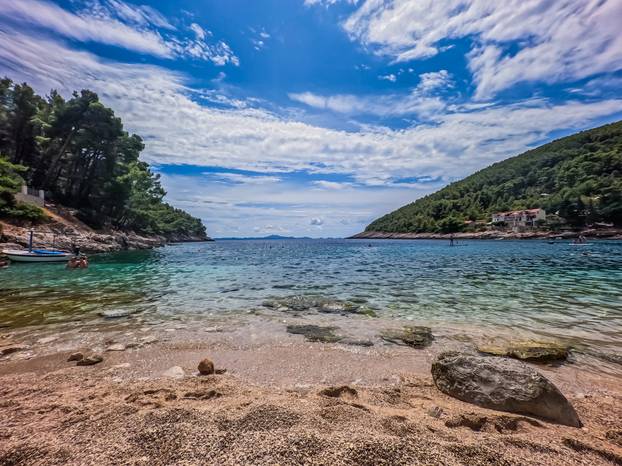 Uvala Pupnatska Luka na otoku Korčuli