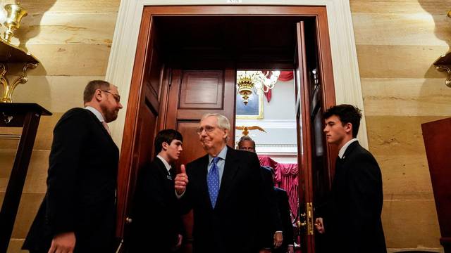 U.S. Senate Republicans meet for leadership elections at the U.S. Capitol in Washington