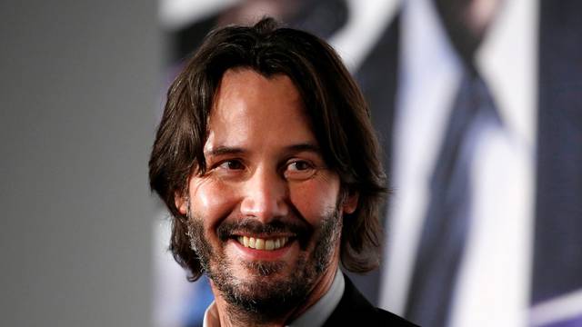 Cast member Keanu Reeves attends a promotional event of movie "John Wick: Chapter 2" in Tokyo