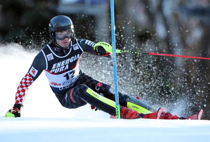 Zagreb: Prva vožnja muškog slaloma Audi FIS Svjetskog skijaškog kupa Snow Queen Trophy