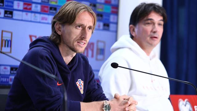 Split: Luka Modrić i Zlatko Dalić na konferenciji za medije uoči utakmice s Walesom