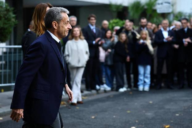 Former French President Sarkozy goes to jail to begin five-year sentence
