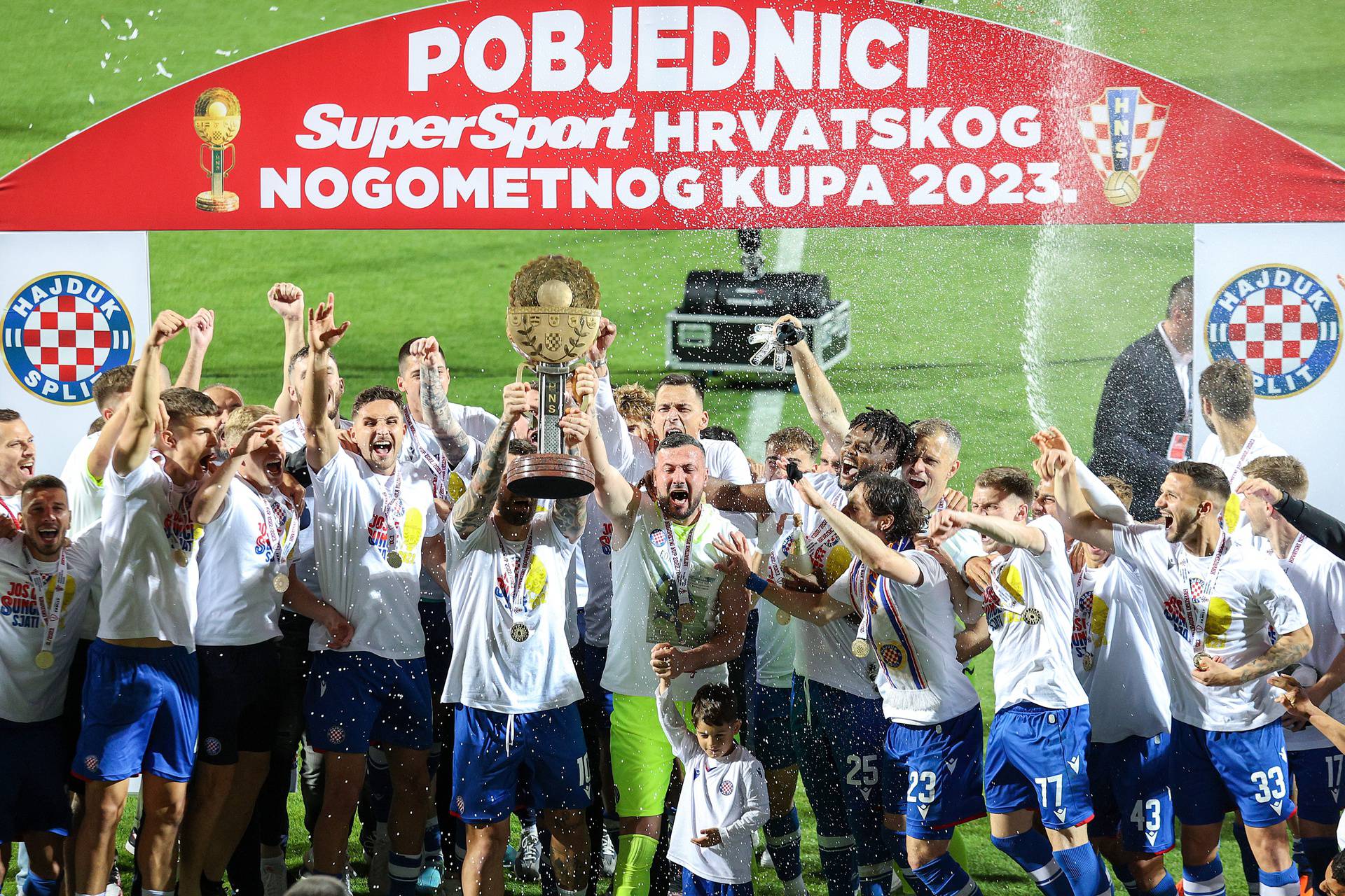 Hajduk osvojio 32. izdanje Hrvatskog nogometnog kupa