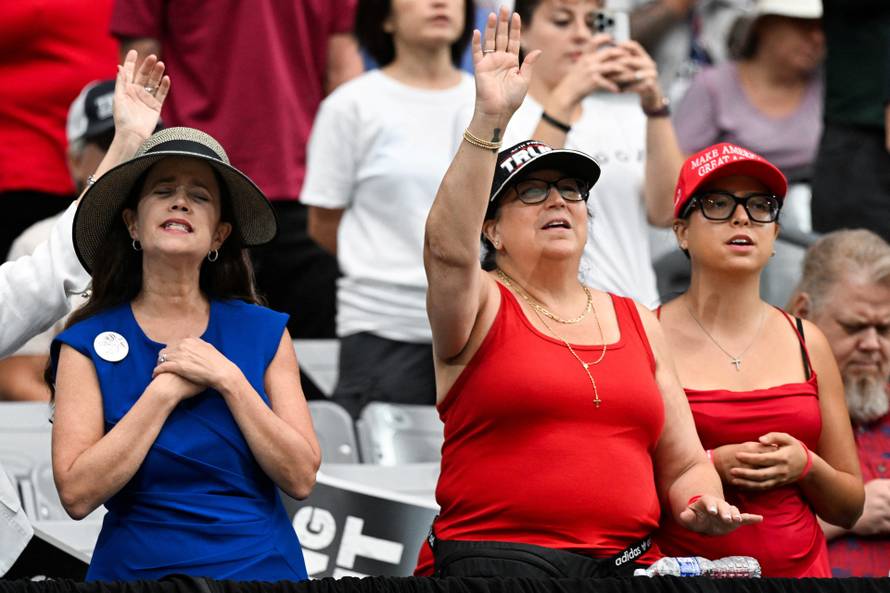 Memorial service for slain conservative commentator Charlie Kirk, in Glendale