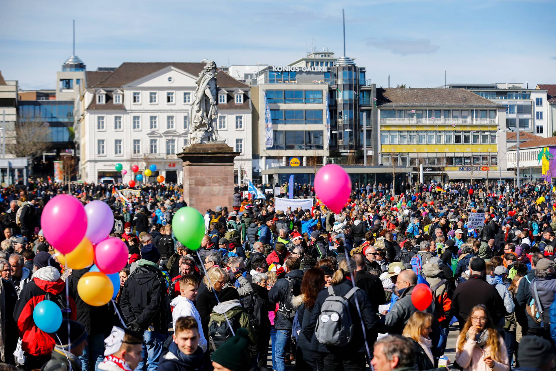 Protests following government's COVID-19 restrictions, in Kassel