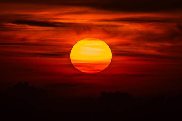 Gornje Sitno, Mosor: Pogled na zalazak sunca